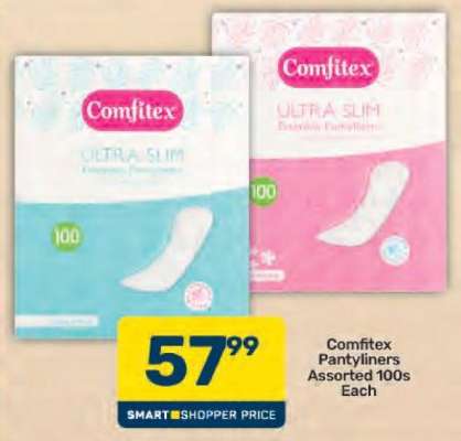 Comfitex Pantyliners Assorted 100s Each