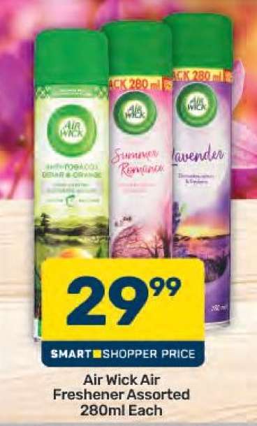 Air Wick Air Freshener Assorted 280ml Each