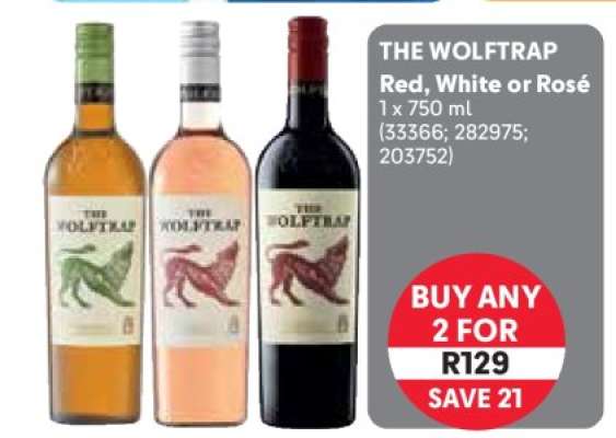 The Wolftrap Red, White or Rosé