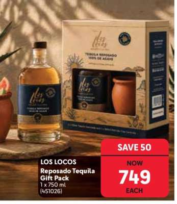 LOS LOCOS Reposado Tequila Gift Pack