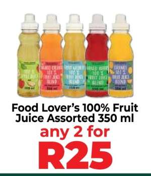 Food Lover’s 100% Fruit Juice Assorted 350 ml