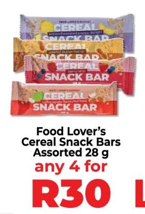 Food Lover’s Cereal Snack Bars Assorted 28 g