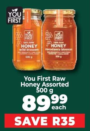 You First Raw Honey Assorted 500 g