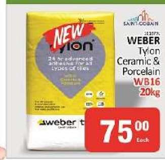WEBER Tylon Ceramic & Porcelain WB16 20kg