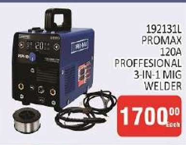 192131L PROMAX 120A PROFESSIONAL 3-IN-1 MIG WELDER