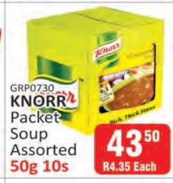 Knorr Packet Soup Assorted