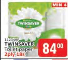 Twinsaver Toilet Paper