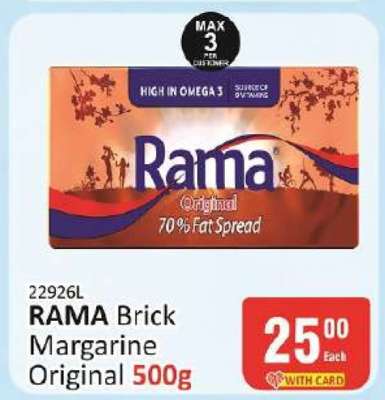 RAMA Brick Margarine Original 500g