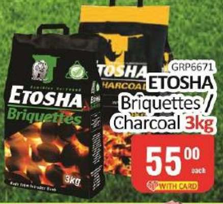 ETOSHA Briquettes/Charcoal 3kg