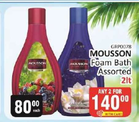 Mousson Foam Bath Assorted