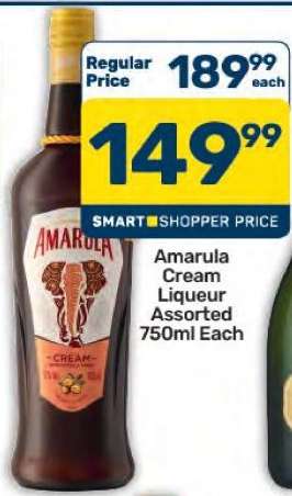 Amarula Cream Liqueur Assorted 750ml