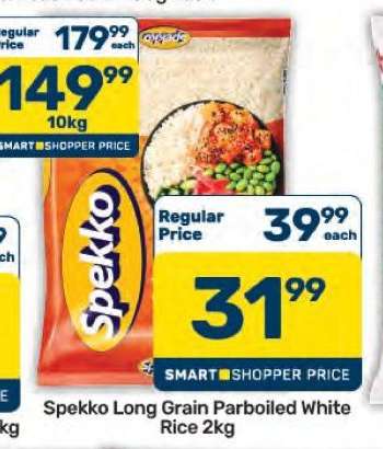 Spekko Long Grain Parboiled White Rice 2kg