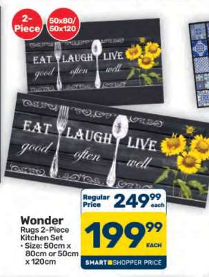 Wonder Rugs 2-Piece Kitchen Set
