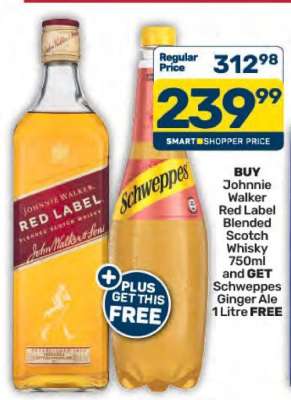 Johnnie Walker Red Label Blended Scotch Whisky 750ml