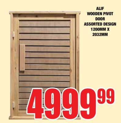 ALIF WOODEN PIVOT DOOR