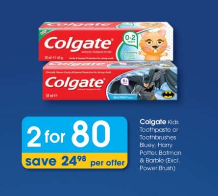 Colgate Kids Toothpaste or Toothbrushes