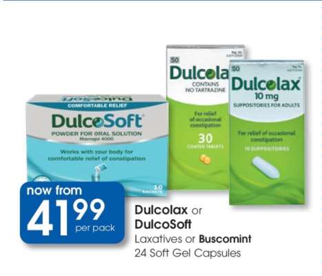 Dulcolax or Dulcosoft