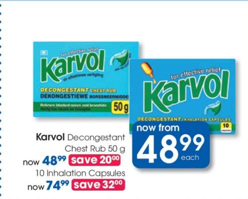 Karvol Decongestant Chest Rub 50 g