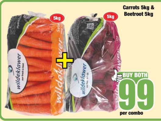 Carrots 5kg & Beetroot 5kg