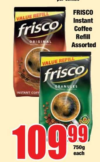 FRISCO Instant Coffee Refill Assorted