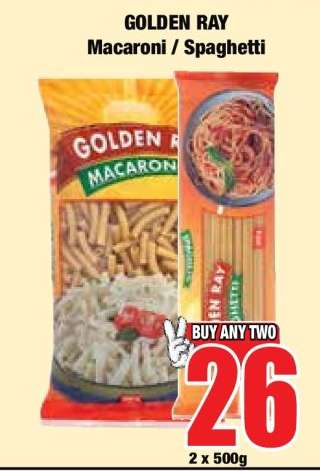GOLDEN RAY Macaroni / Spaghetti