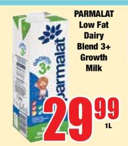 PARMALAT Low Fat Dairy Blend 3+ Growth Milk