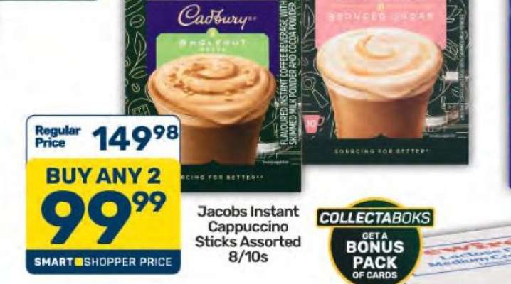Jacobs Instant Cappuccino Sticks Assorted 8/10s