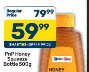 PnP Honey Squeeze Bottle 500g