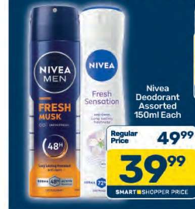 Nivea Deodorant Assorted 150ml Each
