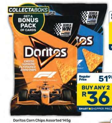 Doritos Corn Chips Assorted 145g