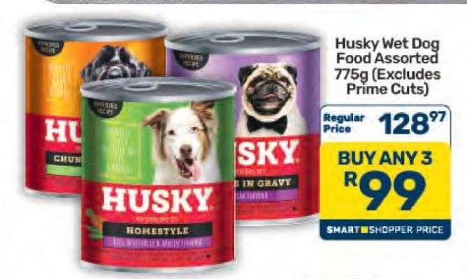 Husky Wet Dog Food Assorted 775g (Excludes Prime Cuts)