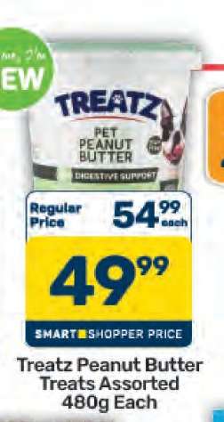 Treatz Peanut Butter Treats Assorted 480g Each