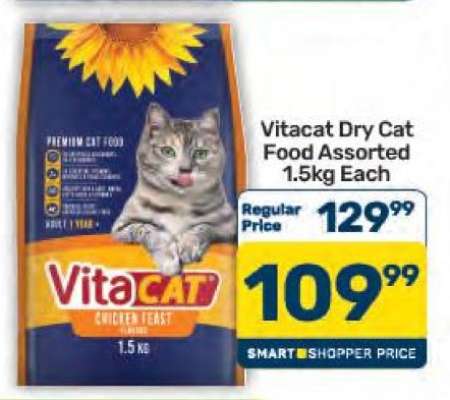 Vitacat Dry Cat Food Assorted 1.5kg Each