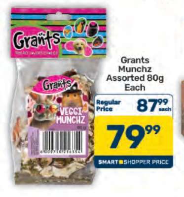 Grants Munchz Assorted 80g Each