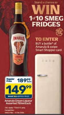 Amarula Cream Liqueur Assorted 750ml Each