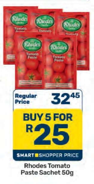 RHODES Tomato Paste Sachet 50g