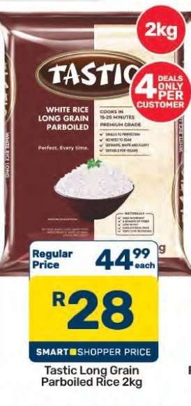 Tastic Long Grain Parboiled Rice-2kg