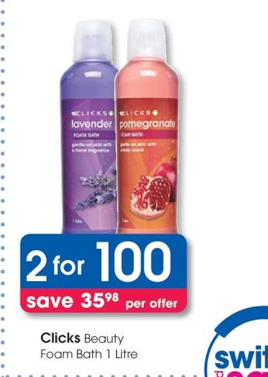 Clicks Beauty Foam Bath 1 Litre
