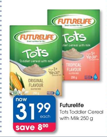 Futurelife Tots Toddler Cereal with Milk 250 g