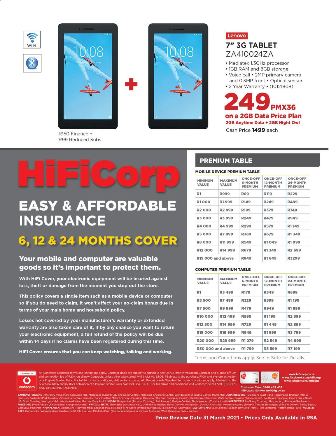 HiFi Corp specials - 03.07.2021 - 03.31.2021. 