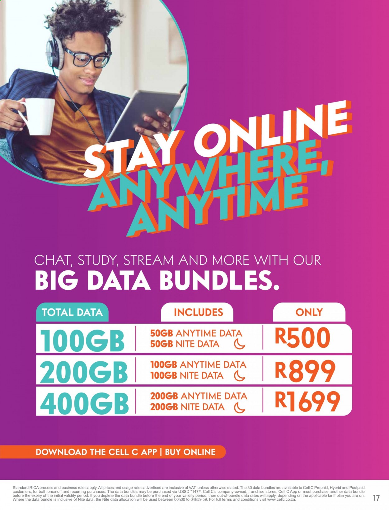 Cell C specials - 03.16.2021 - 04.27.2021. 