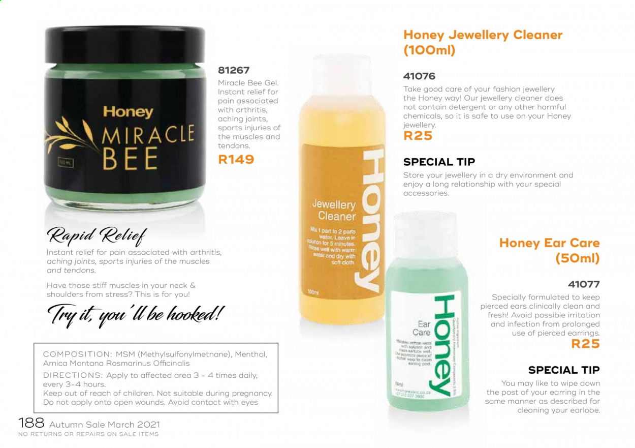 Honey specials - 03.27.2021 - 03.27.2021. 