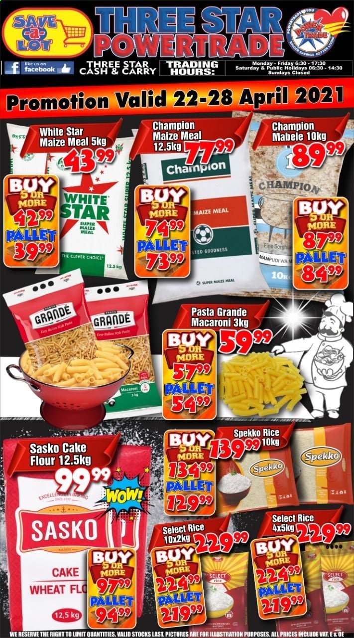 Three Star Cash and Carry specials - 04.22.2021 - 04.28.2021. 