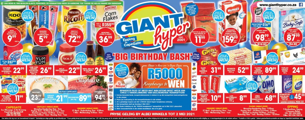 Giant Hyper specials - 04.26.2021 - 05.02.2021. 