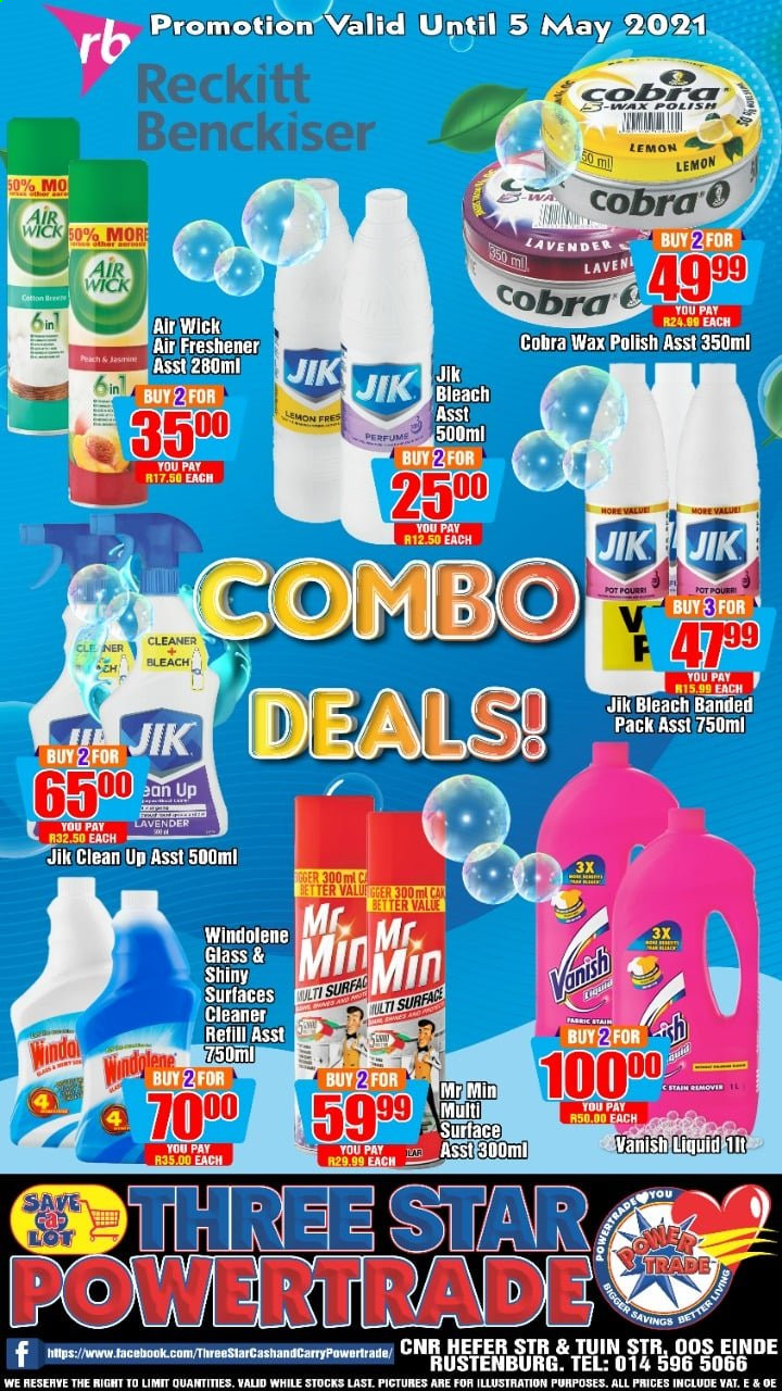 Three Star Cash and Carry specials - 04.29.2021 - 05.05.2021. 